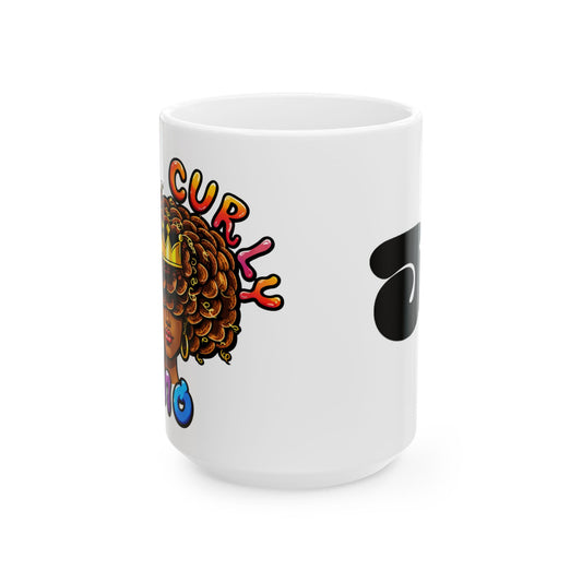 Curly Girl Ceramic Mug (11oz/15oz)
