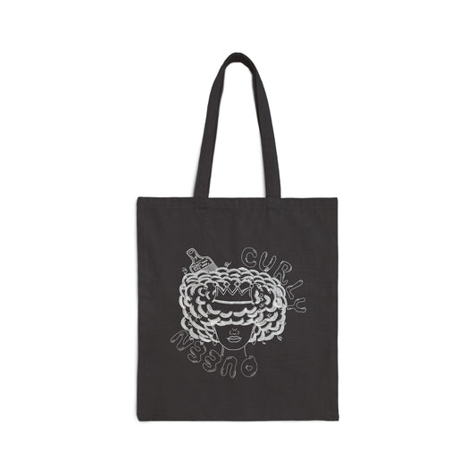 Curly Girl Canvas Tote Bag