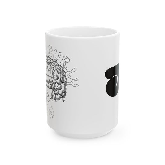 Curly Girl Ceramic Mug (11oz/15oz)