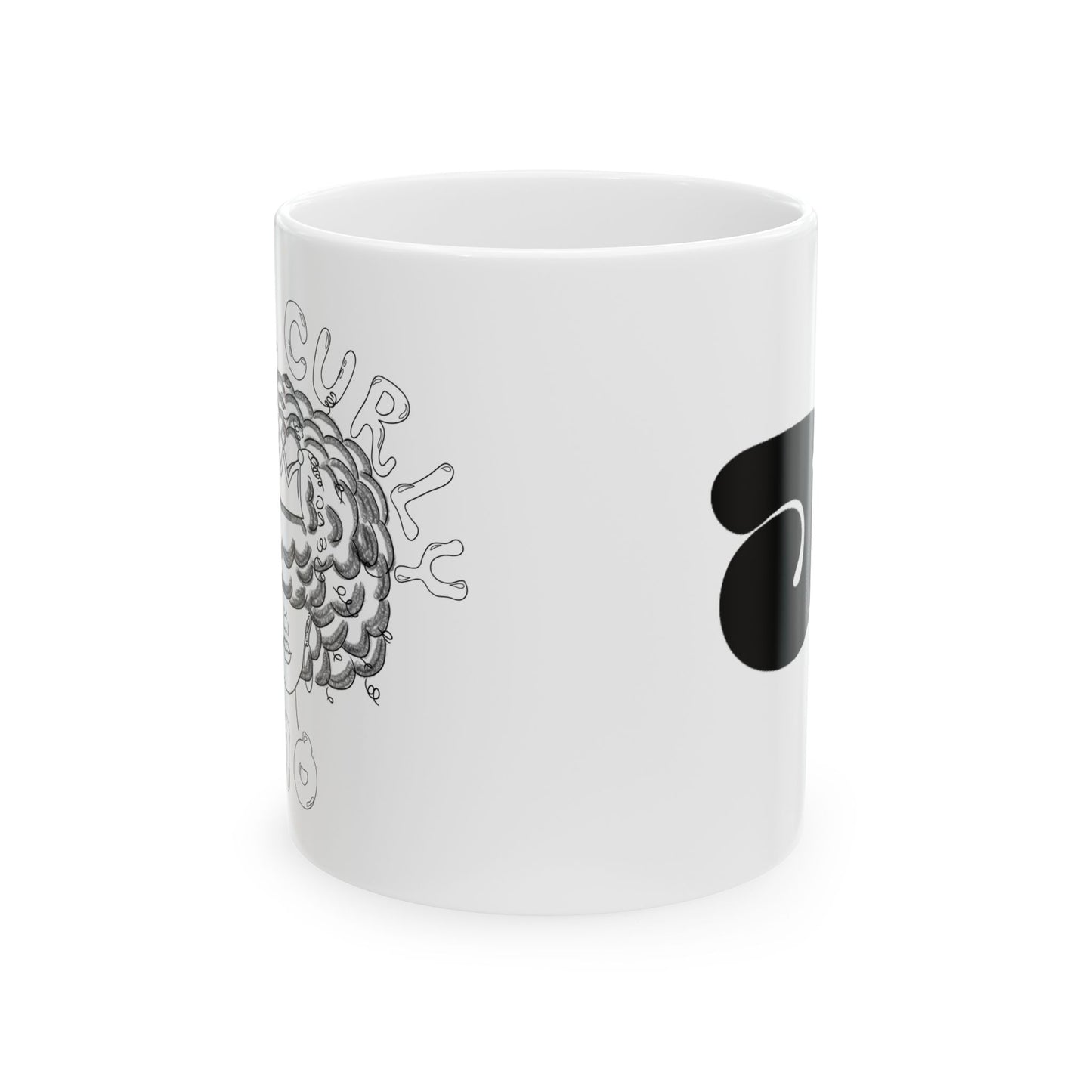 Curly Girl Ceramic Mug (11oz/15oz)