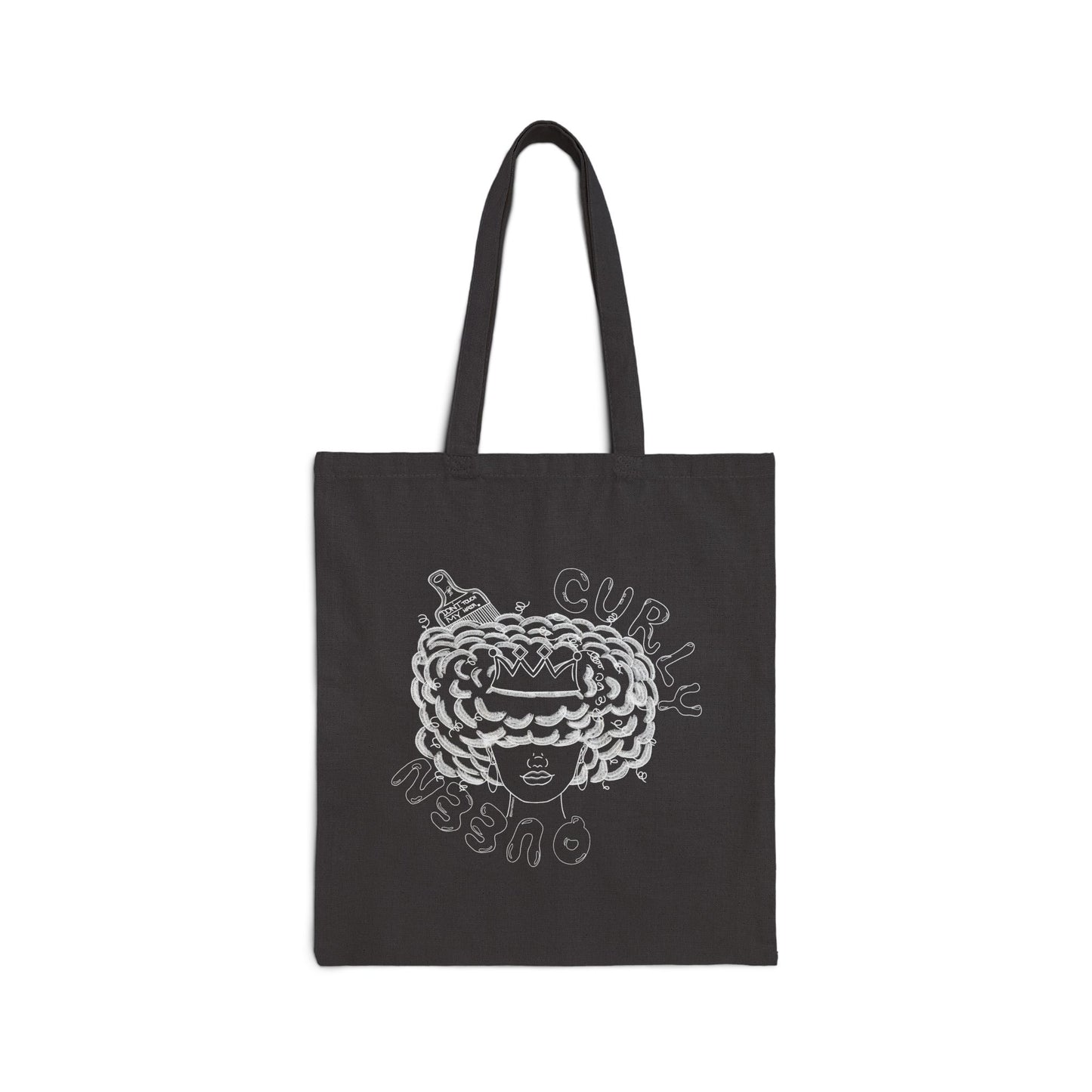 Curly Girl Canvas Tote Bag