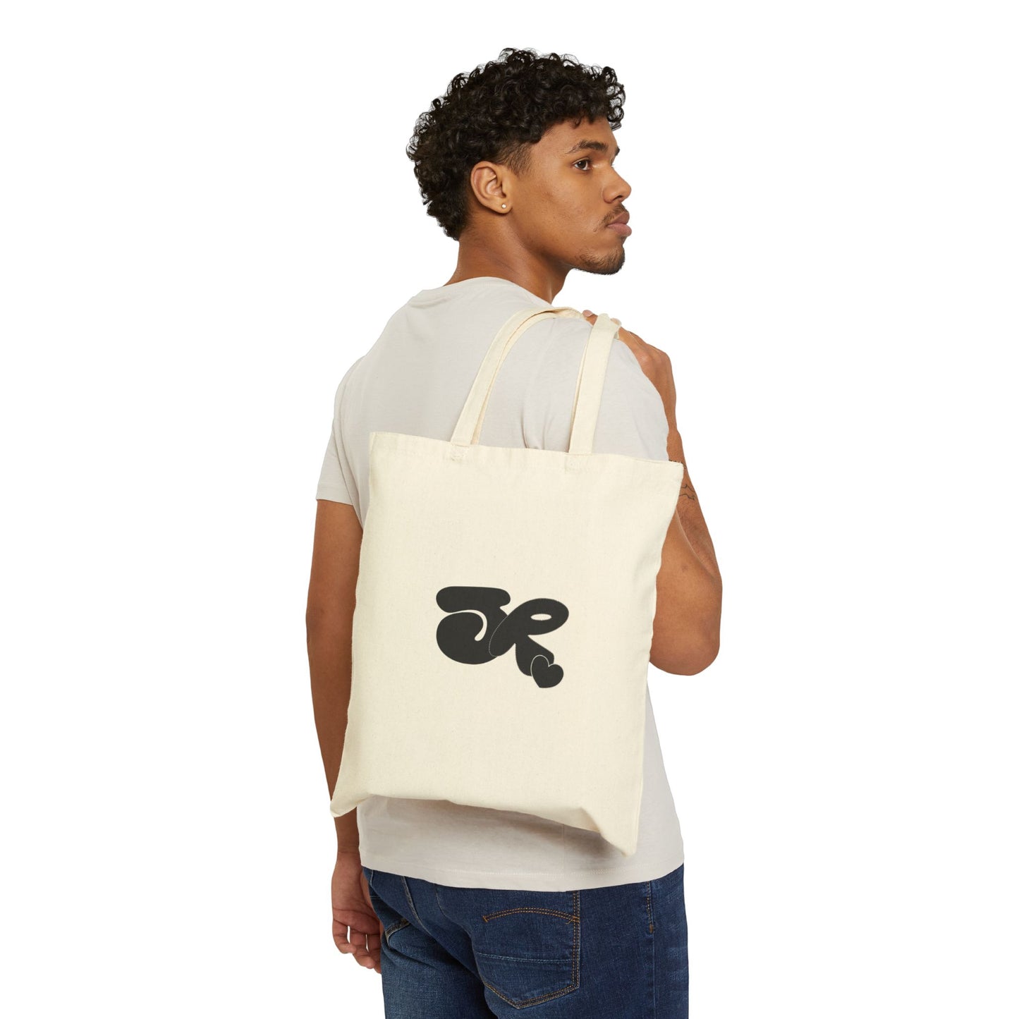 Curly Girl Canvas Tote Bag