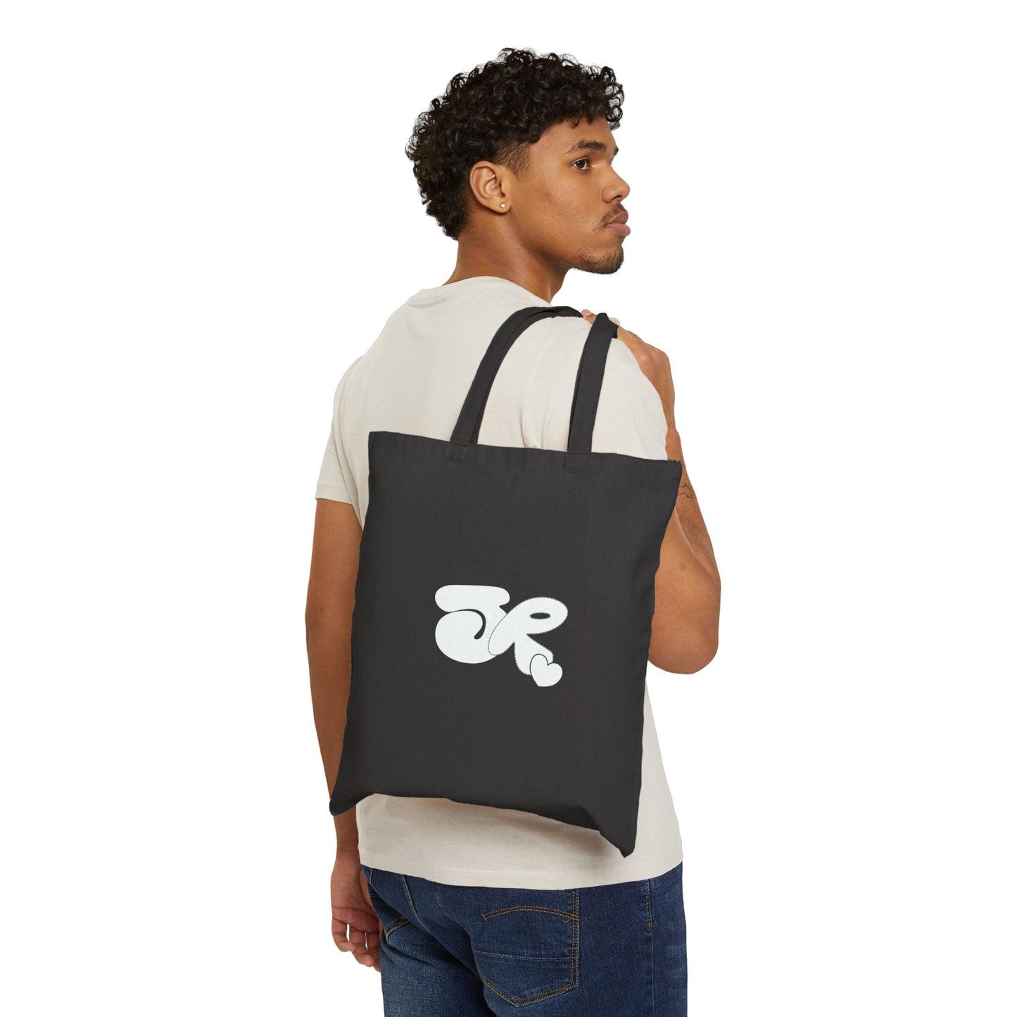 Curly Girl Canvas Tote Bag