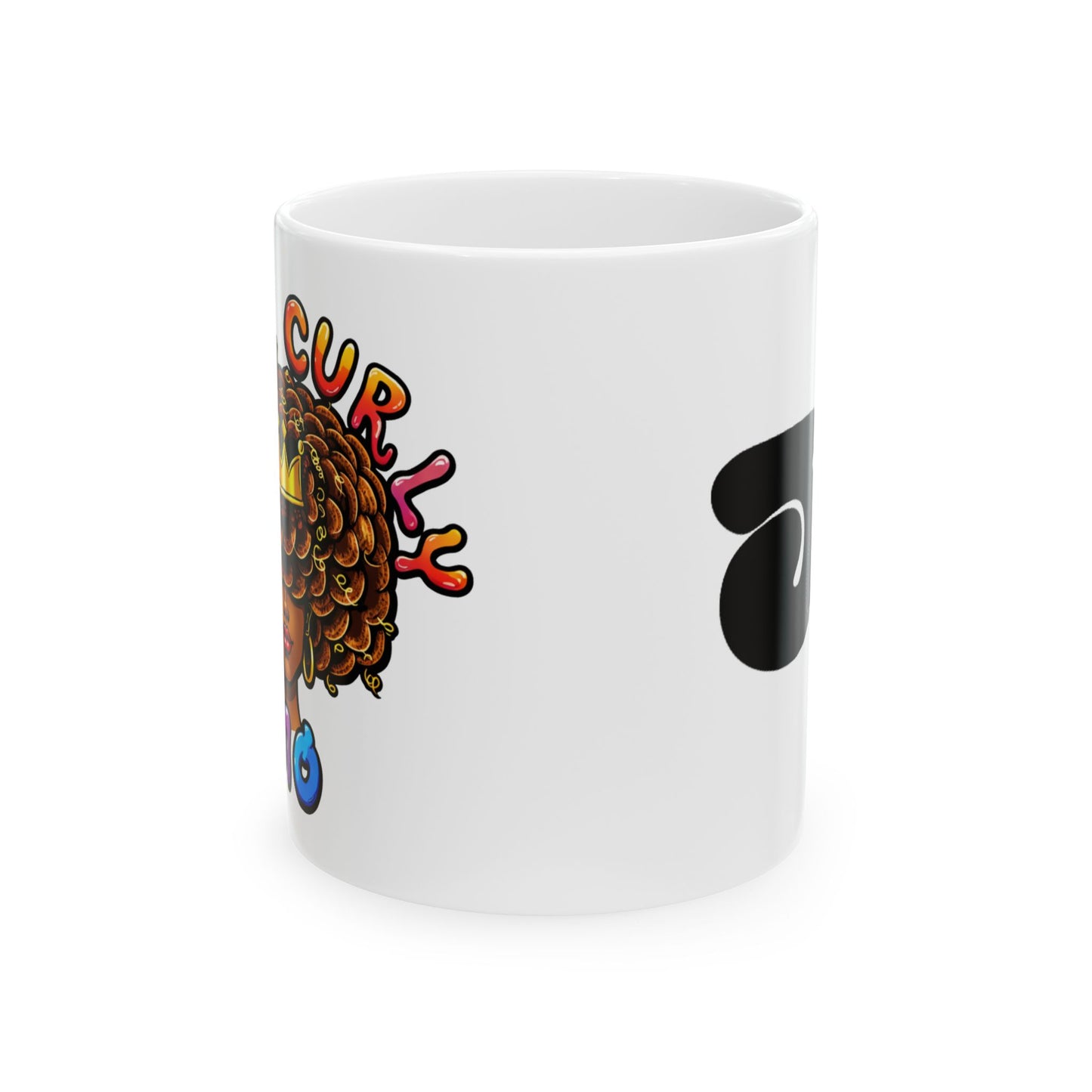 Curly Girl Ceramic Mug (11oz/15oz)