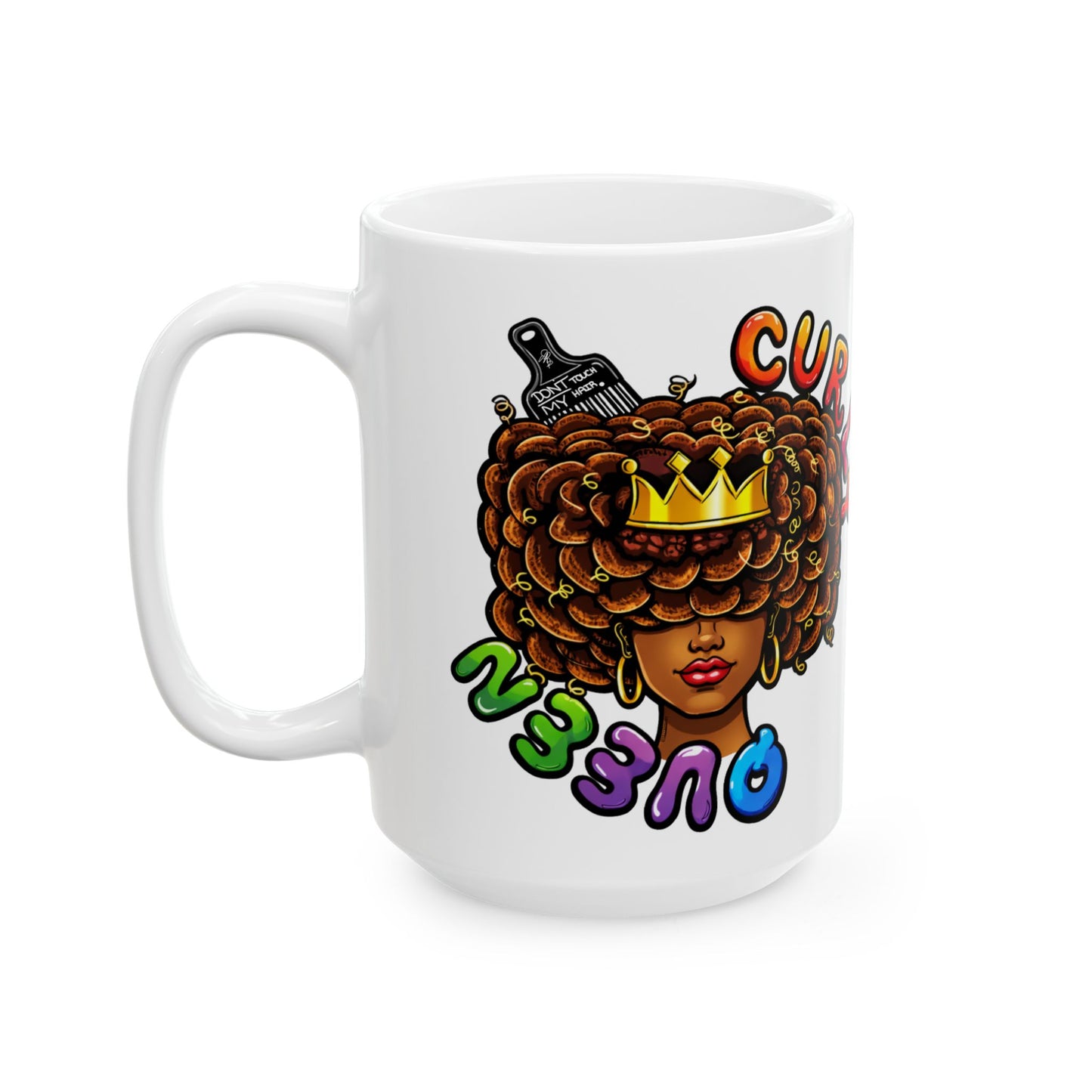Curly Girl Ceramic Mug (11oz/15oz)