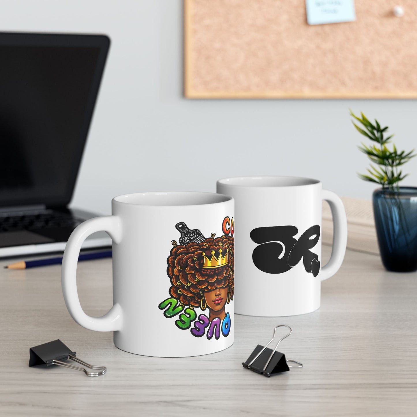 Curly Girl Ceramic Mug (11oz/15oz)
