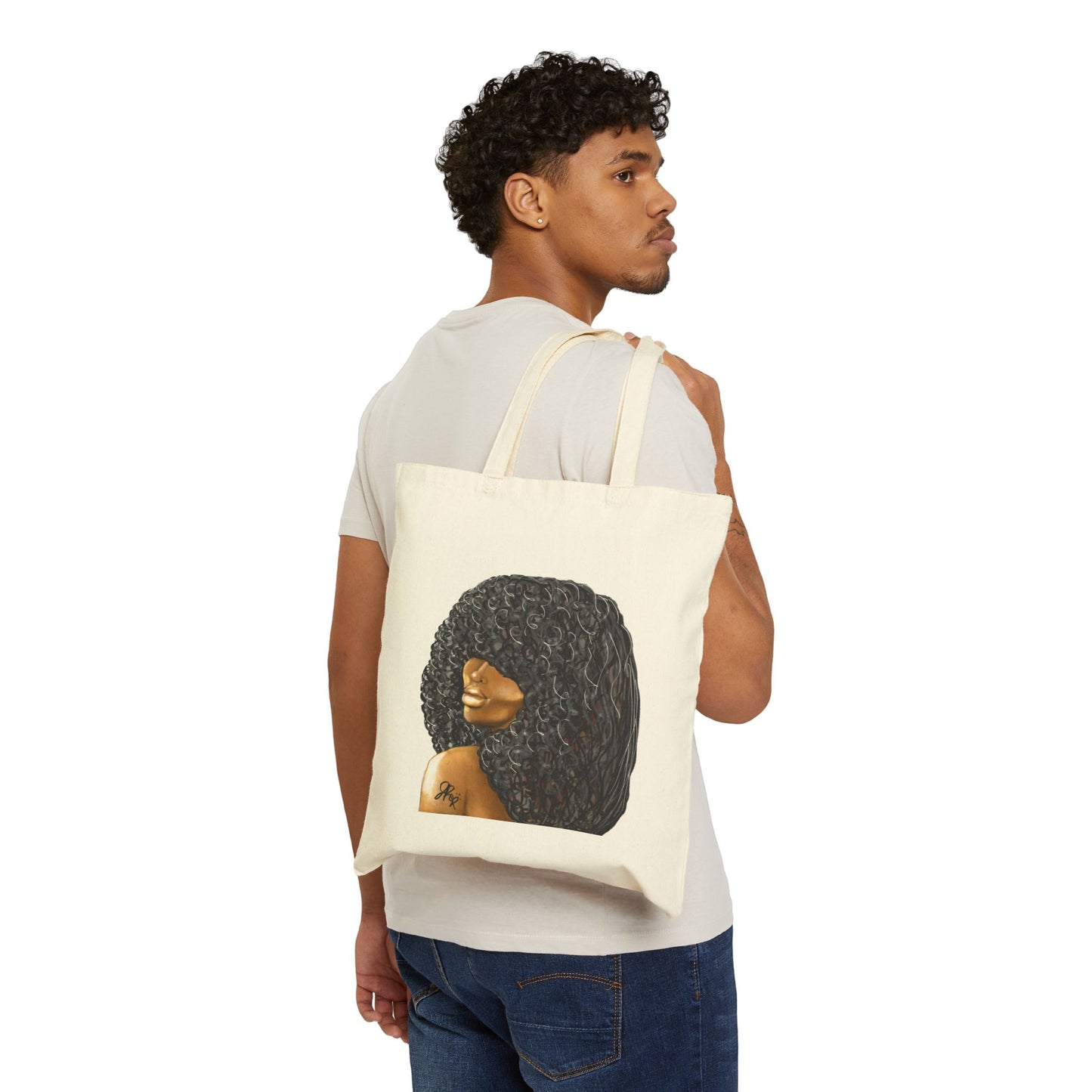Love All Textures Canvas Tote Bag